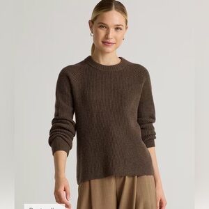 Quince Mongolian Cashmere Fisherman Sweater Like New